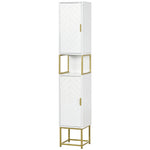 Freestanding Bathroom Cabinet Linen Towel Adjustable Shelf