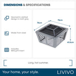 Veneziano Steel Fire Pit & Grill