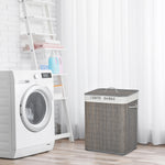 2 Section Collapsible Laundry Hamper Lid Removable Lining | One Size