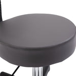 Adjustable Swivel Salon Chair Padded Seat Back 5 Wheels | One Size | Gray