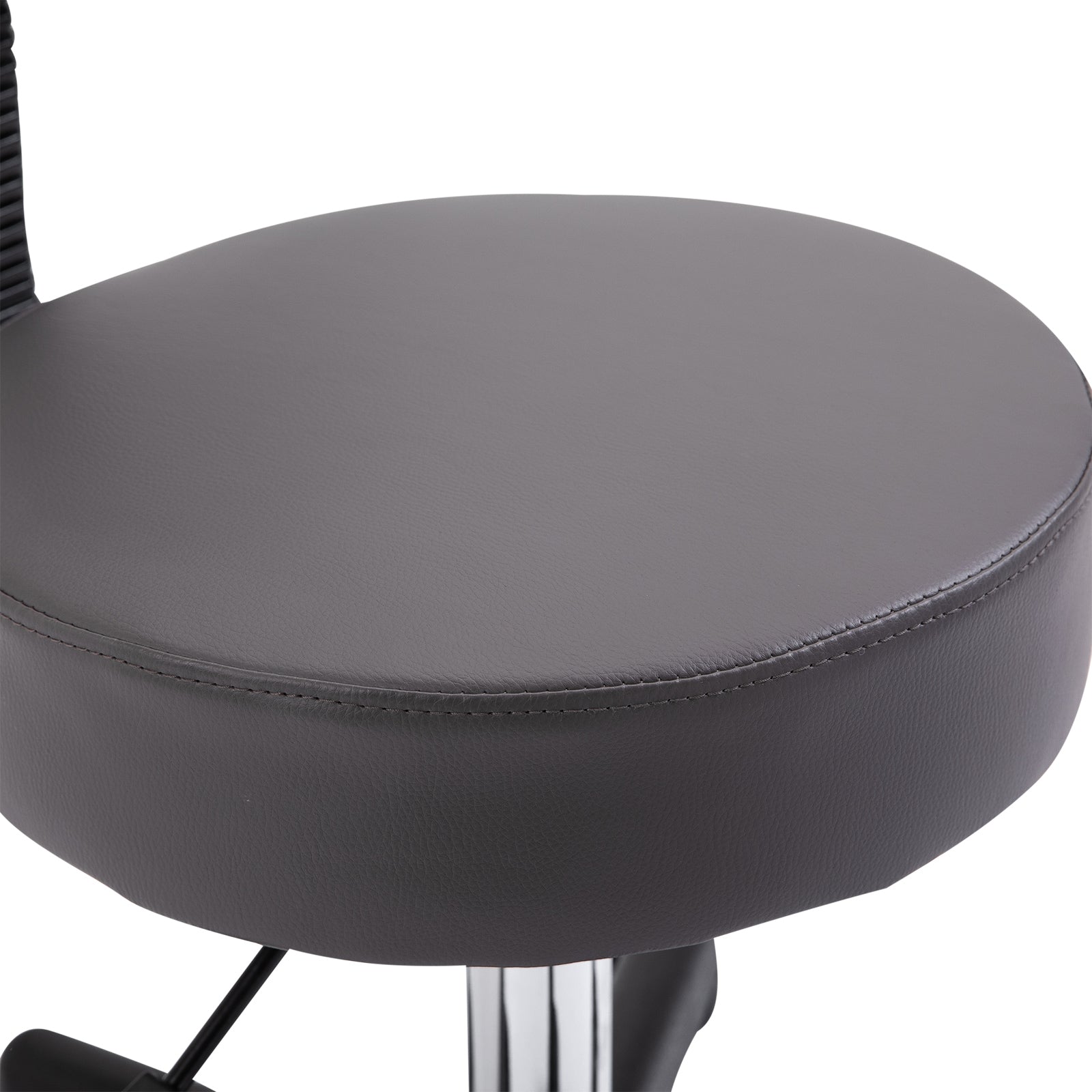 Adjustable Swivel Salon Chair Padded Seat Back 5 Wheels | One Size | Gray