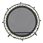 48in Bungee Cords Foldable Round Trampoline With Adjustable U-handle Bar | Green