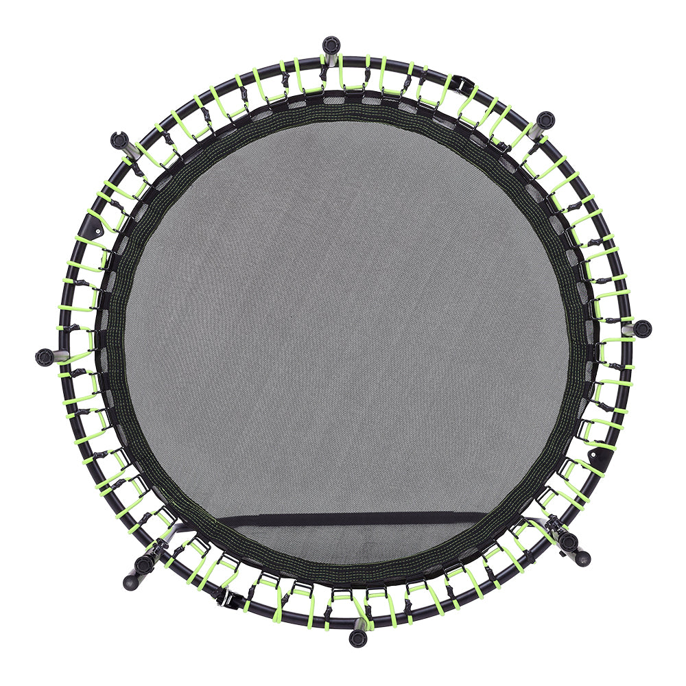 48in Bungee Cords Foldable Round Trampoline With Adjustable U-handle Bar | Green