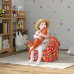 Kids Sofa Chair With Flamingo Design For Bedroom, Playroom | Red