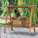 Wooden Garden Swing Chair Seat Hammock Bench Lounger Outdoor
