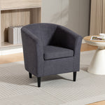 Beulah Fabric Accent Chair | Charcoal Grey