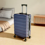 Living and Home Hardshell Rolling Luggage Trolley Travel Case 28"