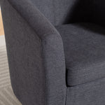 Millie Fabric Accent Chair | Charcoal Grey