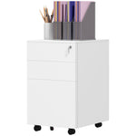 Steel File Cabinet With Lock Hanging Bar For A4 Size | One Size | White