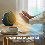 Desk Friend Fan Heater, 390w | Blue