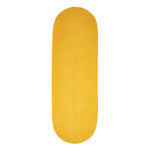 Handmade Woven Braided Oval Rug | 200cm | Mustard