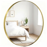 Wall Mirror 61 Cm, Wall Mounted Bathroom Mirror | Gold
