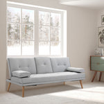 3 Seater Sofa Bed Scandi Style Recliner Adjustable Back