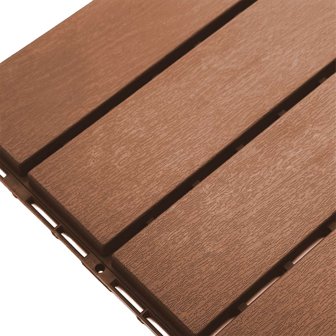 Polydeck Pvc Interlocking Decking Tiles - Brown | Set of 1 | Brown