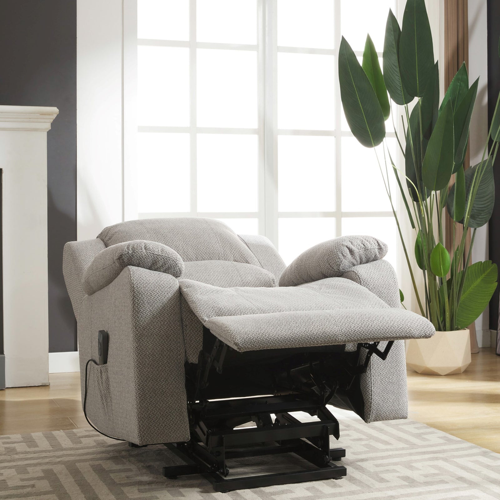 Marldon Electric Riser Recliner With Massage And Heat | Gray