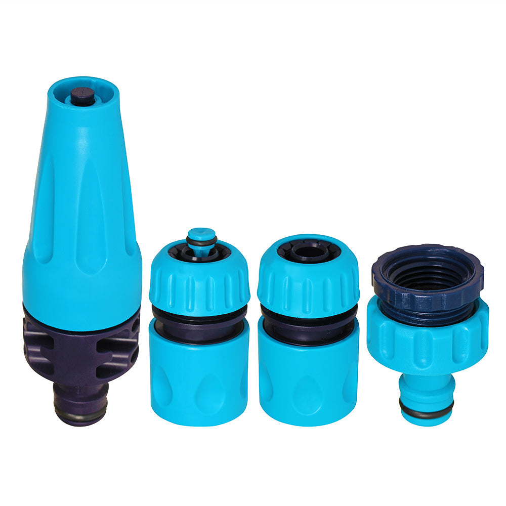 Reinforced Uv-resistant Garden Hose With Connector Set | 15m | Blue
