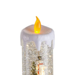 Christmas Led Candle Ornament With Snowman Design – Festive Holiday Decoration