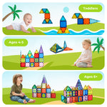 Kids Magnetic Building Blocks Magnetic Tiles Educational Construction Toy | Multi Colour