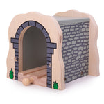 Grey Stone Wall Tunnel for Wooden Train Sets