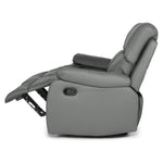 Manual Recliner Sofa 1 Seater Faux Leather | Grey