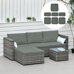 Cushion Cover Replacement Garden Patio Furniture Seat Cover | Dark Gray