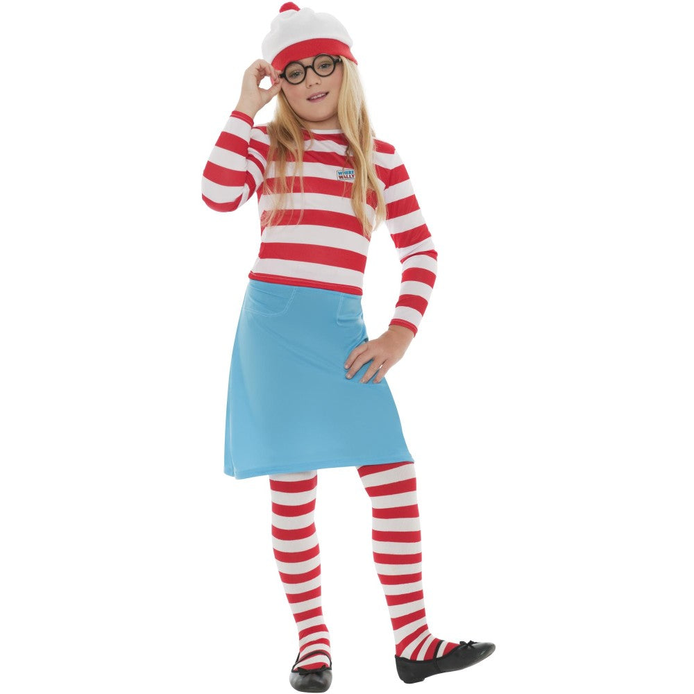 Where's Wally? Wenda Child Costume | Age 10-12