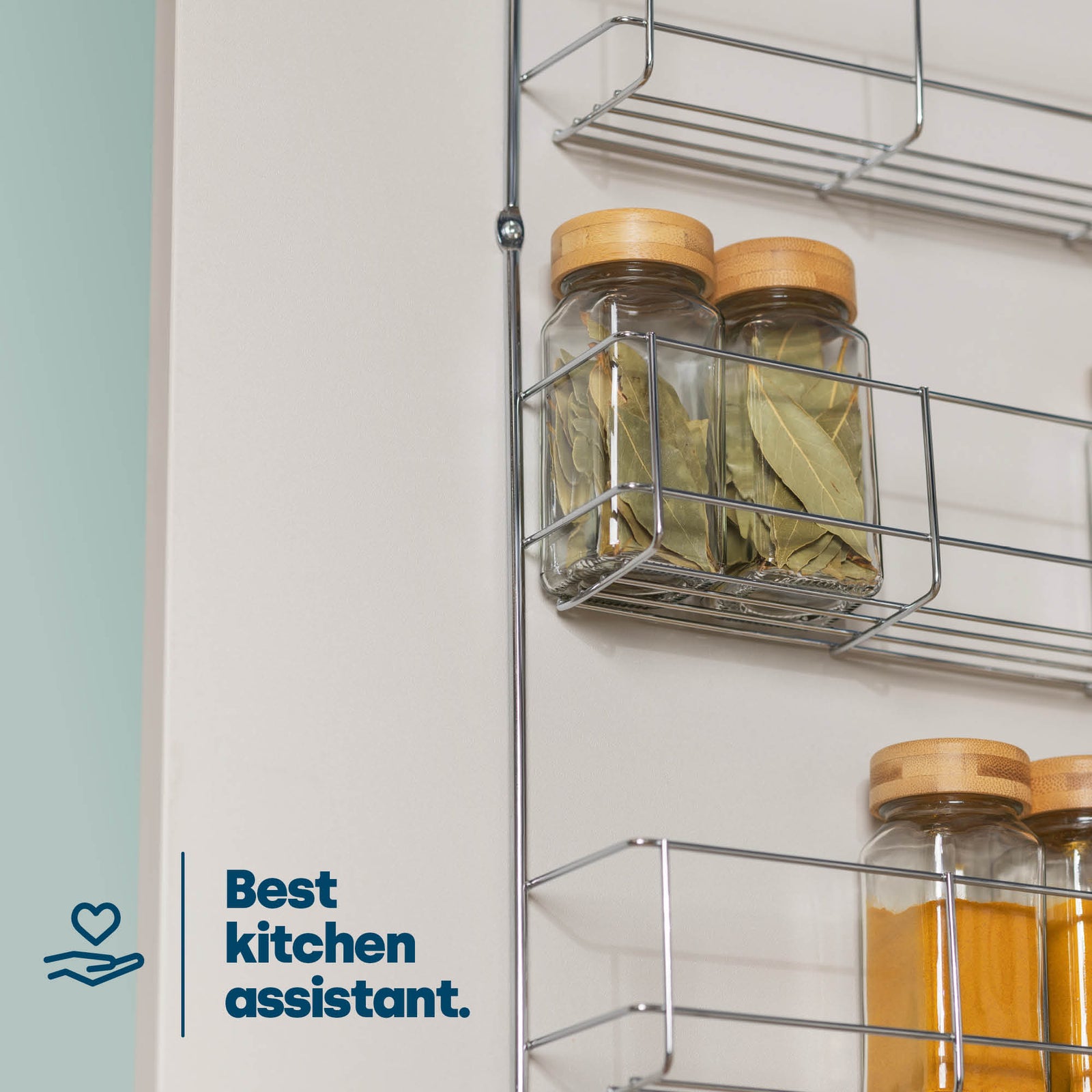 Cupboard Door Spice Rack - 4-tier