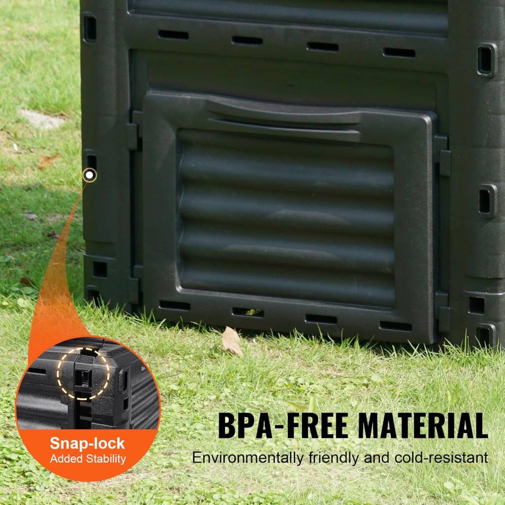 300l Garden Compost Bin Outdoor Composter Bin