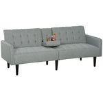 Upholstered Sofa Bed 3 Seater Home Theatre With Storage | Grey