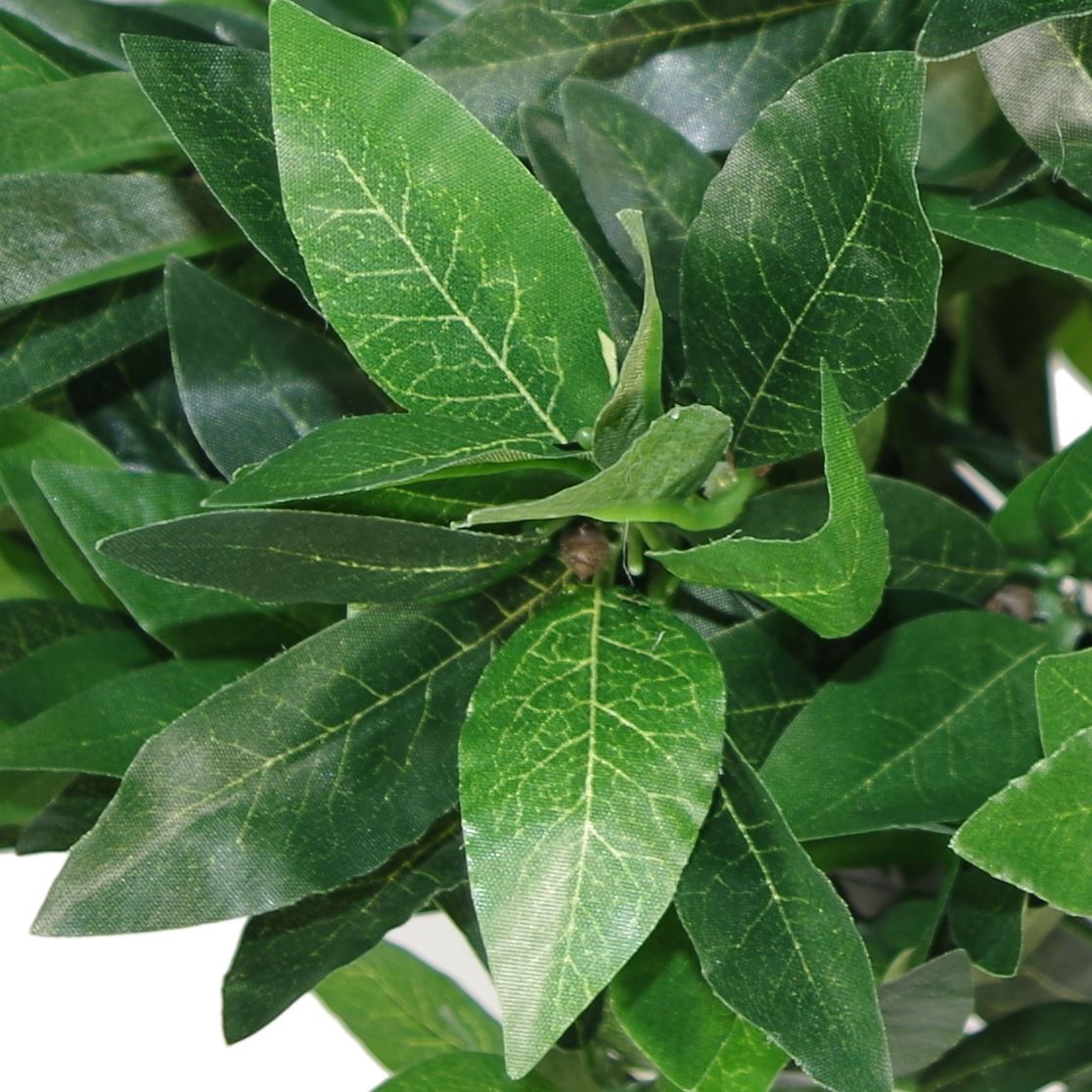 Pair Of 50cm Dwarf Artificial Bay Trees Laurel Topiary Bushes