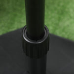 18kg Patio Parasol Base Concrete Stand, Black