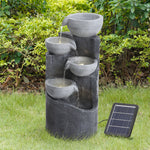 Garden Outdoor Solar-powered Water Fountain Rockery Decor