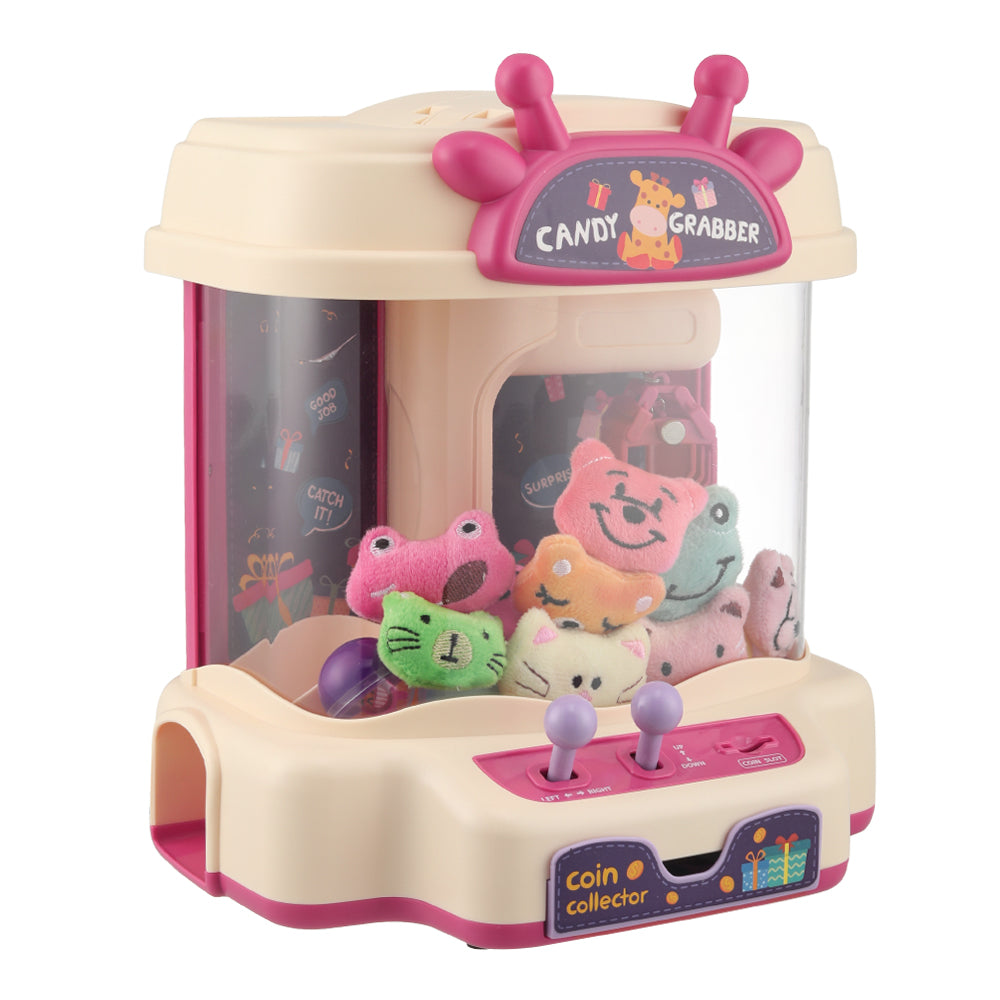 Mini Pink Claw Machine With Deer Antler Design Cute Toy Grabber For Kids