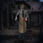 Life Size Outdoor Halloween Decoration Animatronic Chainsaw
