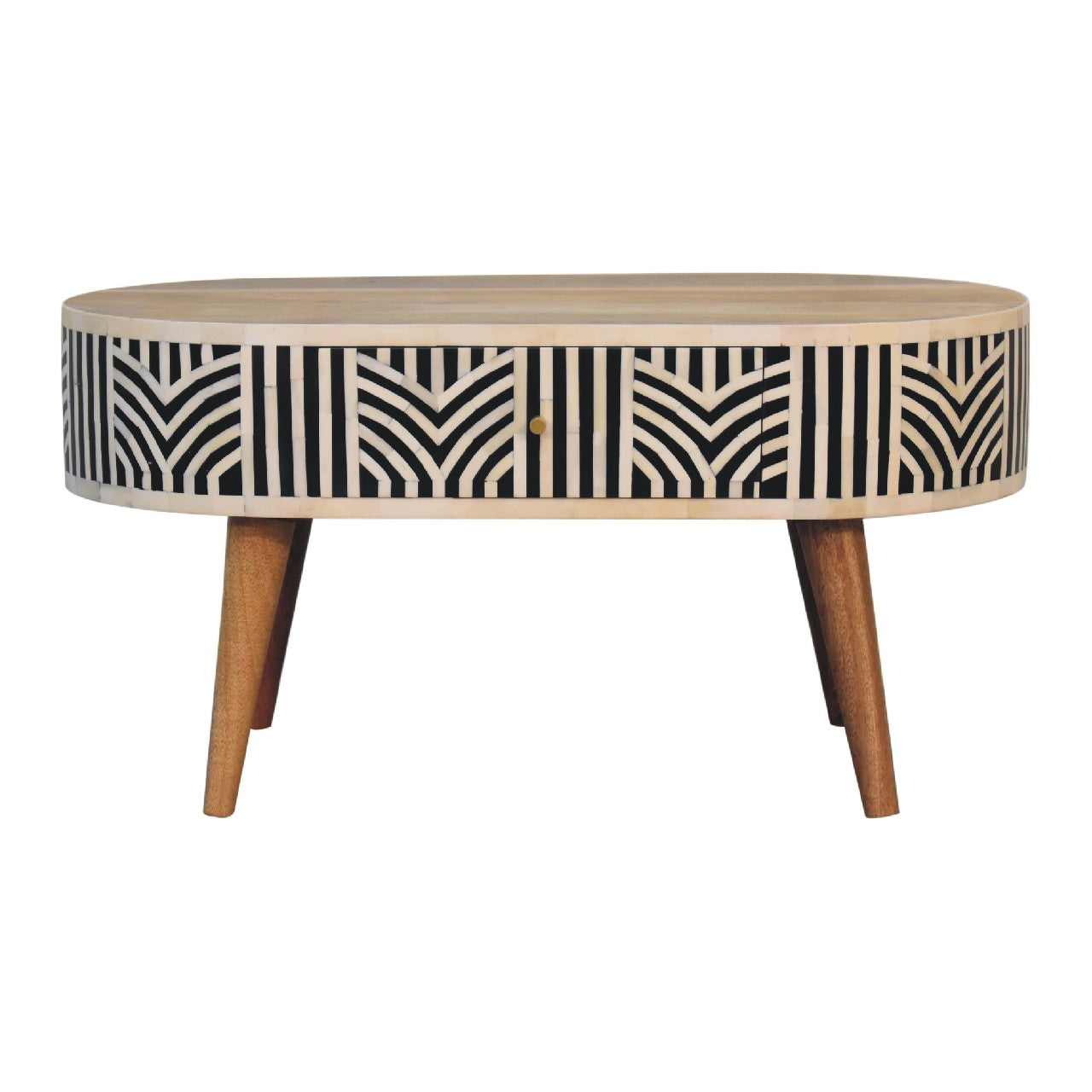Solid Wood Edessa Bone Inlay Coffee Table
