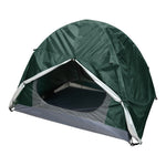 2-person Camping Tent, All-season Outdoor Tent With Aluminium Poles, Mesh Ventilation, Dual Doors, And Groundsheet | Dark Green