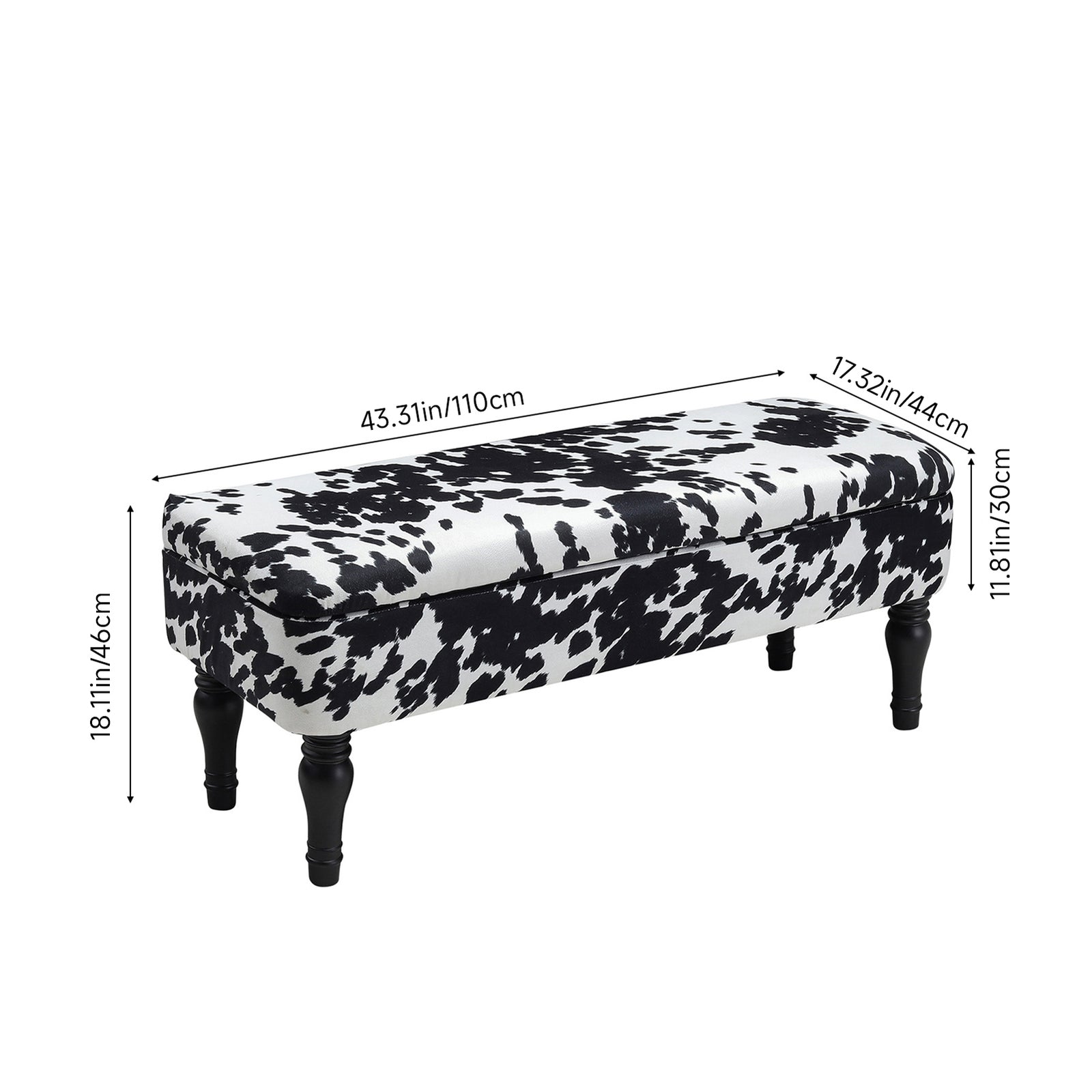 Breeins Elegant Upholstered Storage Bench