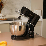 1500w 8l Household Stand Mixer With Stainless Steel Bowl – Includes Whisk, Beater & Dough Hook, Adjustable Speed & Splash Guard