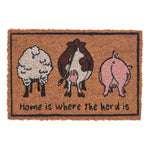 HOMESCAPES Farm Animal Coir Non-slip Doormat