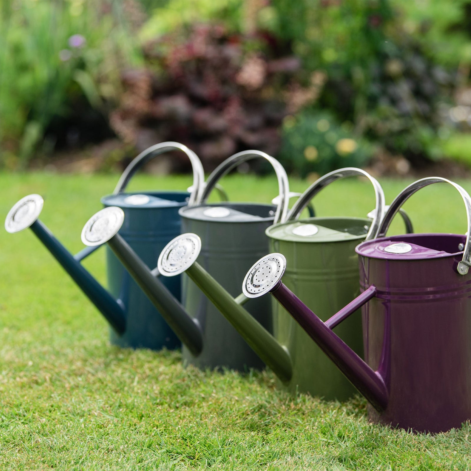Galvanised Steel Watering Can | Almond Cream