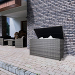 Rattan Cushion Storage Box 582l | Grey