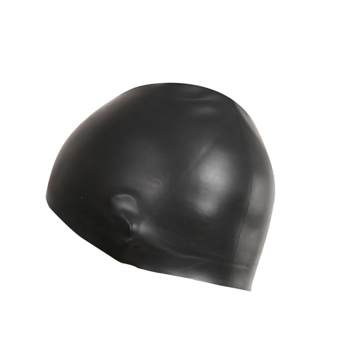 Unisex Adult 3d Silicone Swim Cap | One Size | Black