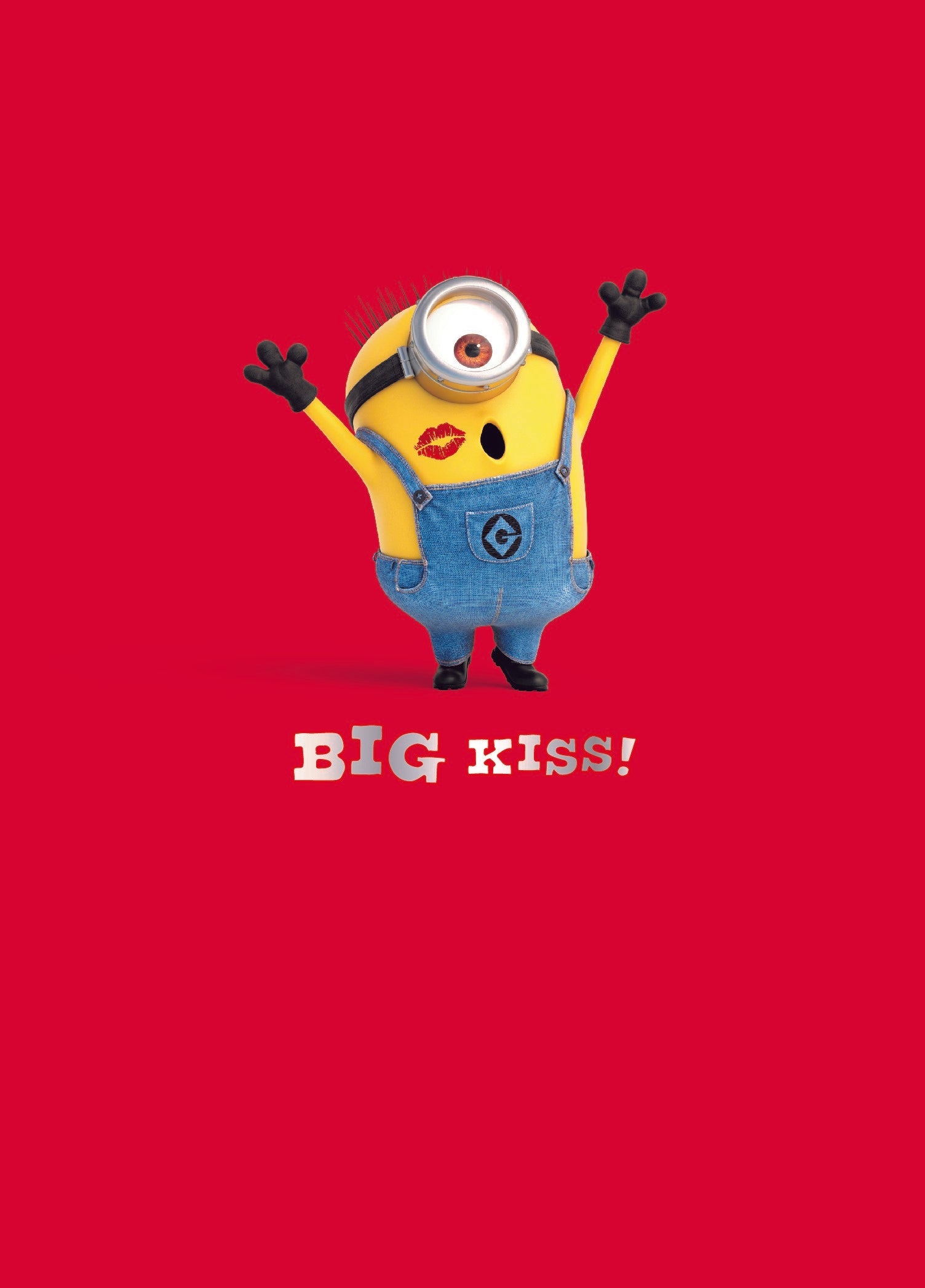Minions 'big Kiss!' Valentine's Day Card Official Product