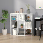 9 Cube Storage Cabinet Bookcase Bookshelf Home Office Shelf | One Size | White
