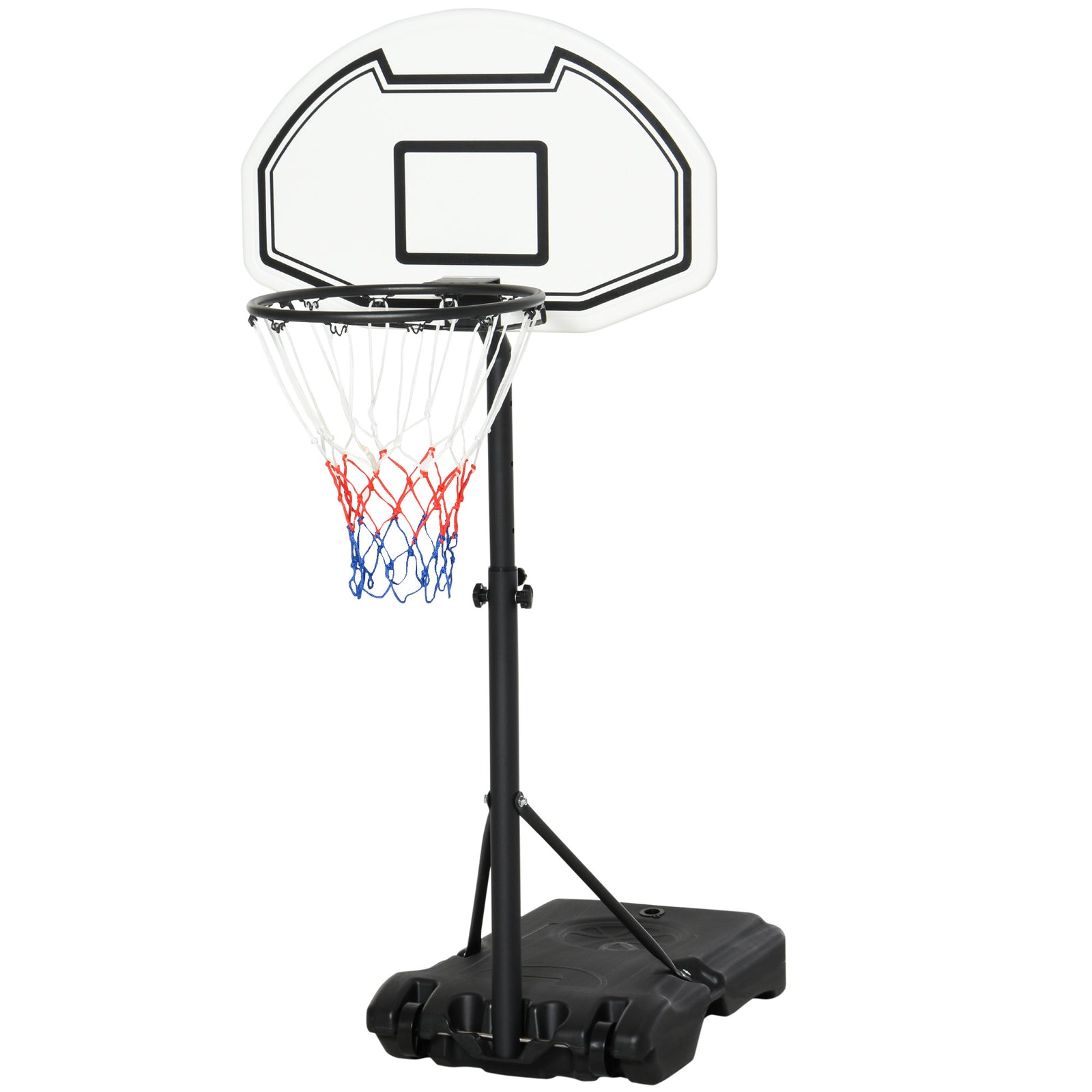 Kids Adjustable Basketball Hoop 94-123cm | Black
