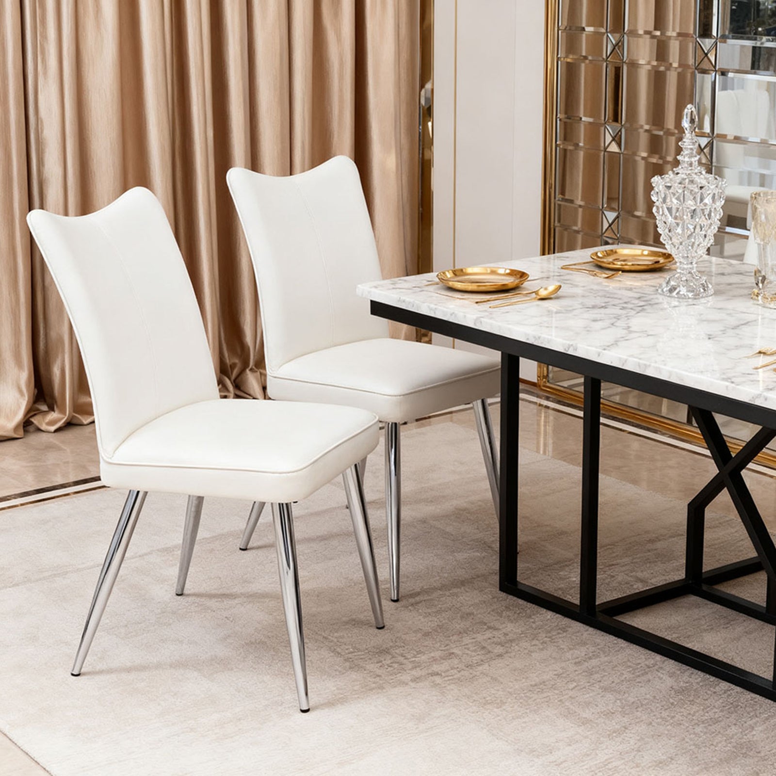 Breeins Set Of 2 Modern Dining Chairs