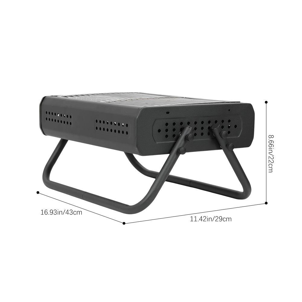 Living and Home Portable Folding Charcoal Grill Lightweight Outdoor Bbq For Camping Picnic