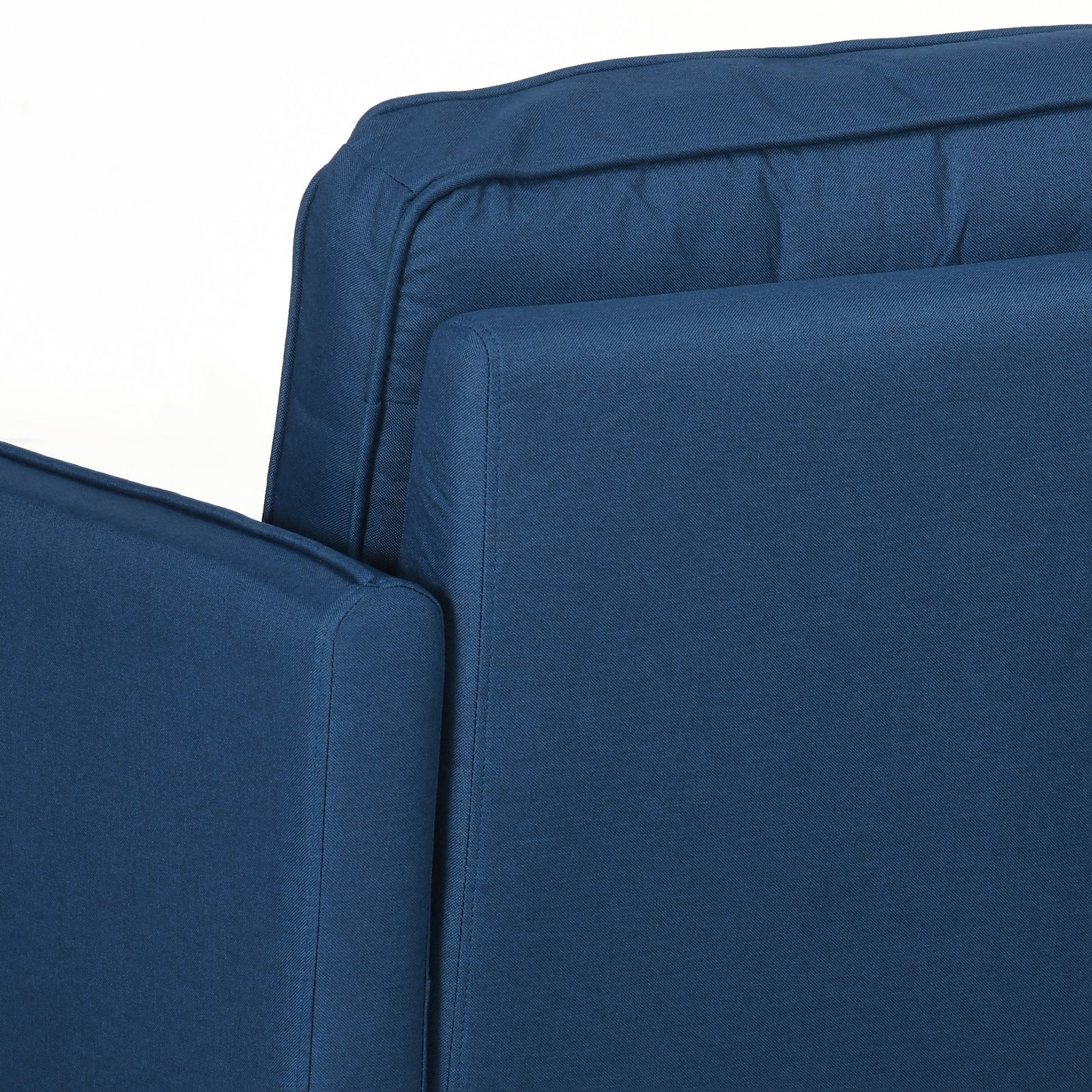 2 Seater Sofa Modern Fabric Couch Back Cushions And Pillows