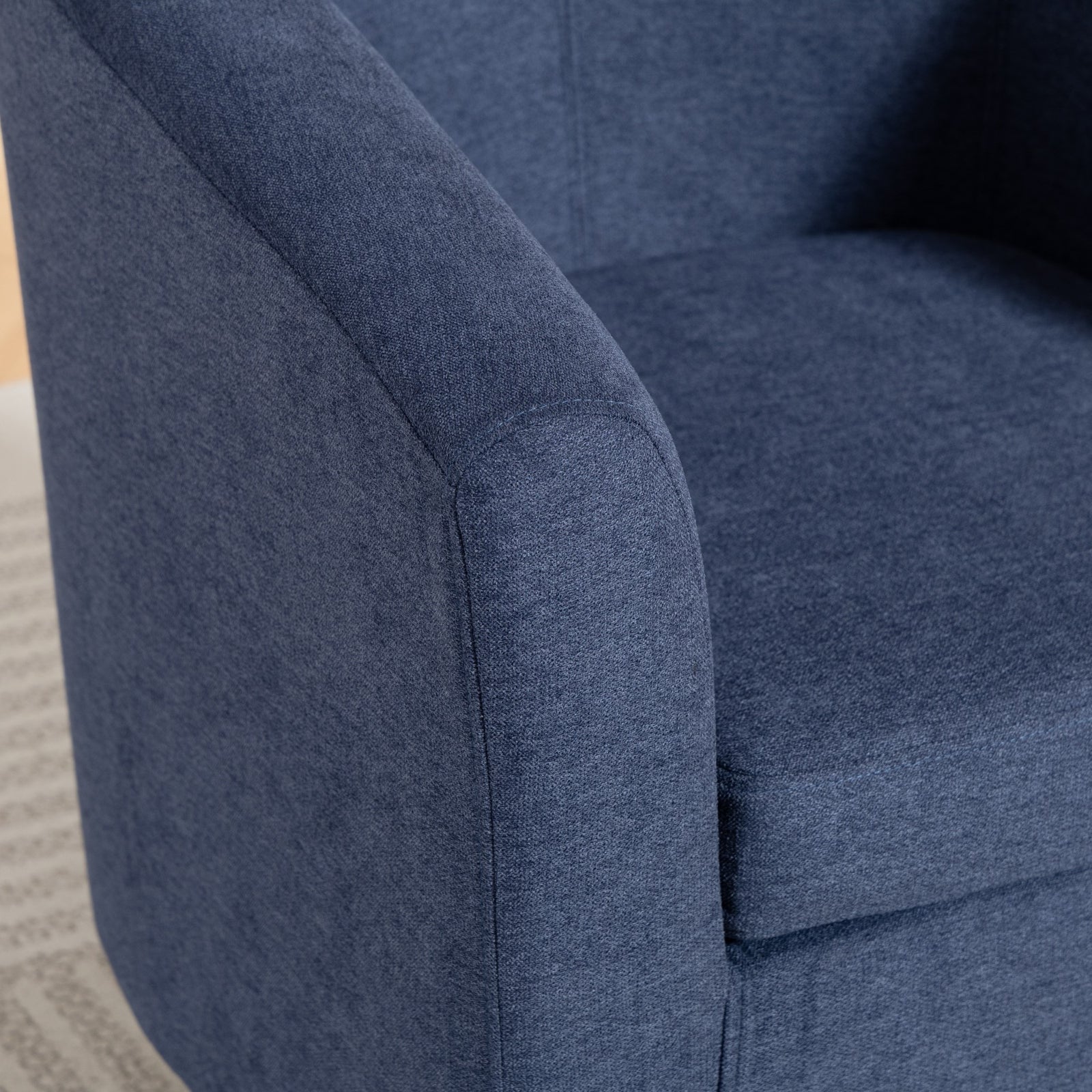 Beulah Fabric Accent Chair | Denim
