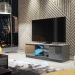 Aura Tv Unit 120cm With Led Lights | Dark Grey